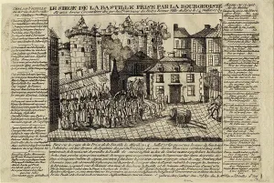 Revolutionary Prints: The Storming of the Bastille on 14 July 1789 by Anonymous / Private Collection / 1789 / France / Etching / History
