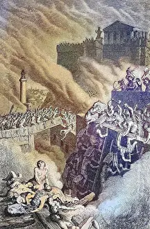 Drawn Prints: The storming of Byrsa Castle during the capture of Carthage