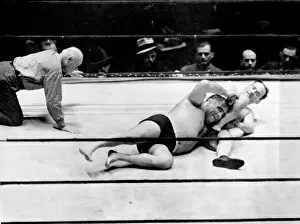 Friedrich Prints: Strangler Lewis Retains Title -- Ed (Strangler) Lewis