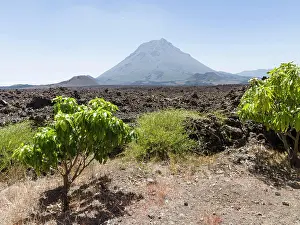 Stratovolcano mount Pico do Fogo. Fogo Island (Ilha do Fogo), part of Cape Verde