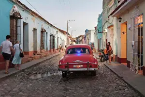 Alley Prints: Street scene at Trinidad old town, Cuba