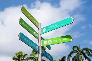 Terminal Prints: Street sign Oranjestad, Aruba