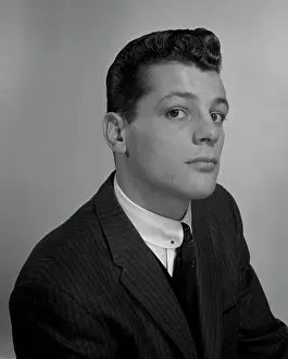 Shirt And Tie Prints: Studio portrait of businessman