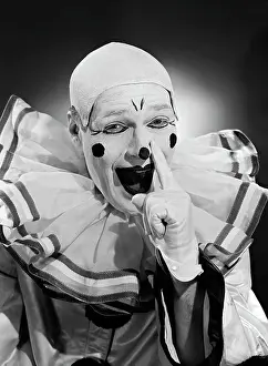 Make Up Prints: Studio portrait of clown