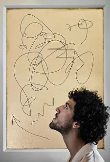 Individuality Prints: Studio shot of mid adult man posing