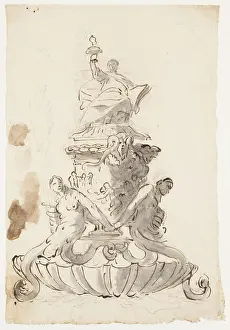 Produced Prints: Study for an Inkstand ca. 1740-45 Giovanni Battista Tiepolo Italian The celebrated Venetian painter
