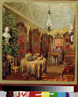 Petersburg Prints: The Study in the Yusupov Palace in St