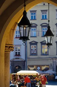 Arcade Prints: Sukiennice, Cloth Hall, Old Town, Market Square, Krakow, Poland