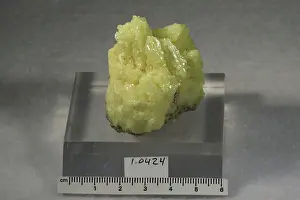 Mineral Prints: Sulfur. minerals. North America; USA; Wyoming; Park County; Yellowstone National Park; Sulphur Hills