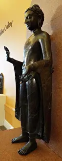 Copper Prints: The Sultanganj Buddha. This statue was cast from copper during the Gupta period (320-650 AD) in Bihar; north India