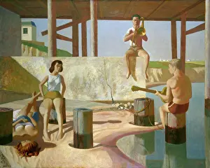 Instrument Prints: Summer Serenade 1963 Joseph Jeffers Dodge (1917-1997/American) Oil on Canvas The Cummer Museum of Art and Gardens