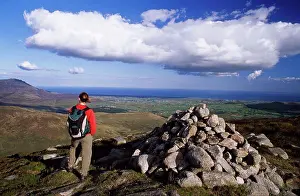 Mountain Climbing Prints: Summit Of Eagle Mountain, Mourne Mountains, County Down, Northern Ireland