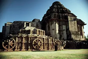 India Prints: Sun Temple dedicated to the Hindu sun god Surya