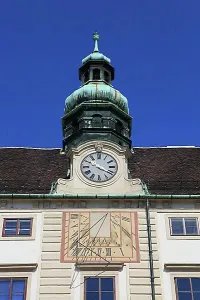 Imperial Prints: Sundial, astronomical clock on the facade of Amalienborg Castle