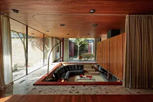 General View Prints: Sunken sitting area in open plan living area