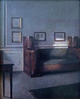 Sun Light Prints: Sunny Parlour 1905. ( by Vilhelm Hammershoi; 1864-1916 )