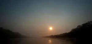 Cuiaba River Prints: Sunrise on the Cuiaba River, Pantanal Wetlands, Brazil