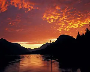 Rise Prints: Sunrise on Lake McDonald West Glacier area Glacier National Park Montana