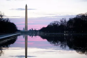 Mall Prints: Sunrise photo of the Reflecting Pool, and the National Mall
