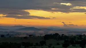 East Africa Prints: sunrise over the Serengeti plains in Tanzania