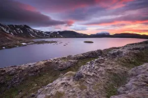 Colourful Prints: Sunset over Frostastadavatn in the Icelandic Highlands