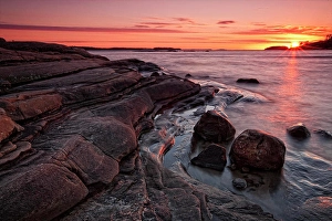Wispy Prints: Sunset over Georgian Bay, Killbear Provincial Park, Ontario, Canada