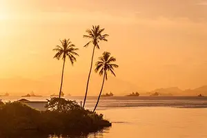 Ships Prints: Sunset at Guanabara Bay in Rio de Janeiro - Brazil