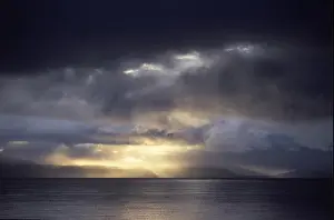 Pure Prints: SUNSET on LAKE MANASAROVAR (4550M)