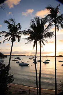 Somerset Prints: Sunset on Somerset Long Bay. Somerset Island
