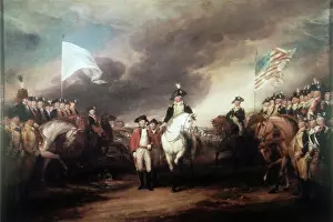 Group Of Animals Prints: Surrender of Lord Cornwallis 10/19/1781 John Trumbull (1756-1843 American)