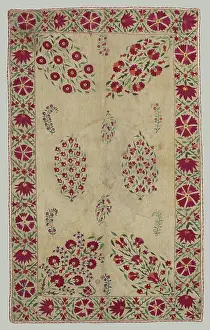 Cotton Prints: Suzani: Divan Cover, 1700s. Uzbekistan