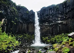 Southeast Prints: Svartifoss Waterfall in Skaftafell national park