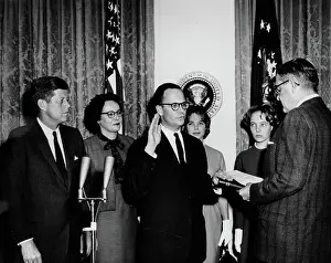 Assistant Prints: Swearing-in ceremony, Francis Keppel