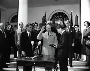 Secret Prints: Swearing-in ceremony, Gen. Maxwell Taylor