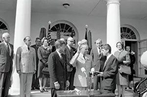 Assistant Prints: Swearing-in ceremony, Gen. Maxwell Taylor