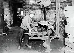 Sweden's oldest form machine, from 1883, donated to the Technical Museum in 1940
