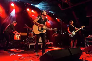 Spotlight Prints: Swiss indie rock band My Heart Belongs To Cecilia Winter performing live in the Schueuer concert hall
