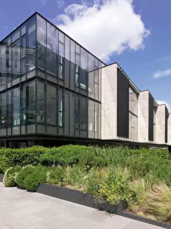 General View Prints: Switch House West view with glazing and stone cladding detail