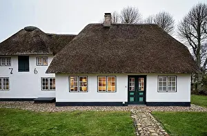 Museums Prints: Sylt Museum, Soerling Museum, Frisian house with thatched roof