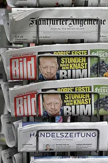 Symbolic Pictures Prints: Symbol photo Bild magazine front page Boris Becker
