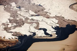Industry Prints: The tailings pond at the Syncrude mine north of Fort McMurray, Alberta, Canada