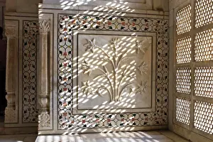 Visitor Prints: The Taj Mahal mausoleum interior by tombs of Shah Jahan and Mumtaz Mahal