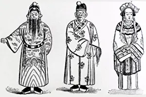 Servant Prints: Tang Dynasty emperor servant and concubine