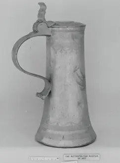 Metalwork Prints: Tankard or flagon dated 1749 German