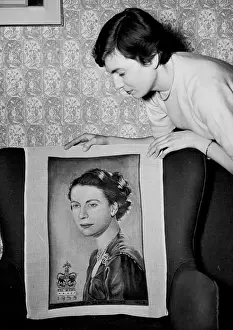 Coronation Prints: Tapestry Portrait Among Coronation Souvenirs