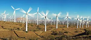 Large Group Prints: Tehachapi Pass Wind Farm, Tehachapi, Kern County, California, USA