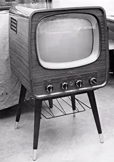 Electronics Prints: Television in the 1950s. A Luxor television set that was available for customers 1957
