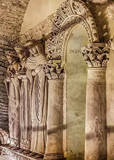 Mediaeval Prints: Tempietto Lombardo with medieval