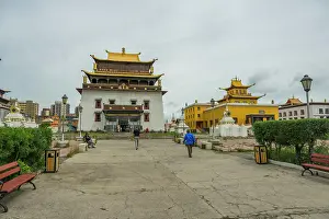 2023 Prints: The Temple of Boddhisattva Avalokiteshvara at the Gandantegchinlen Monastery in Ulaanbaatar