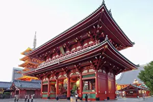 Asakusa Prints: Temple in a city, Asakusa Kannon Temple